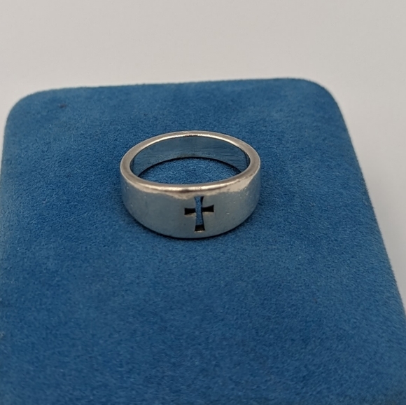 Vintage James Avery Crosslet Cross Cut Out Sterling Silver Ring SZ 6.25 - Picture 5 of 9